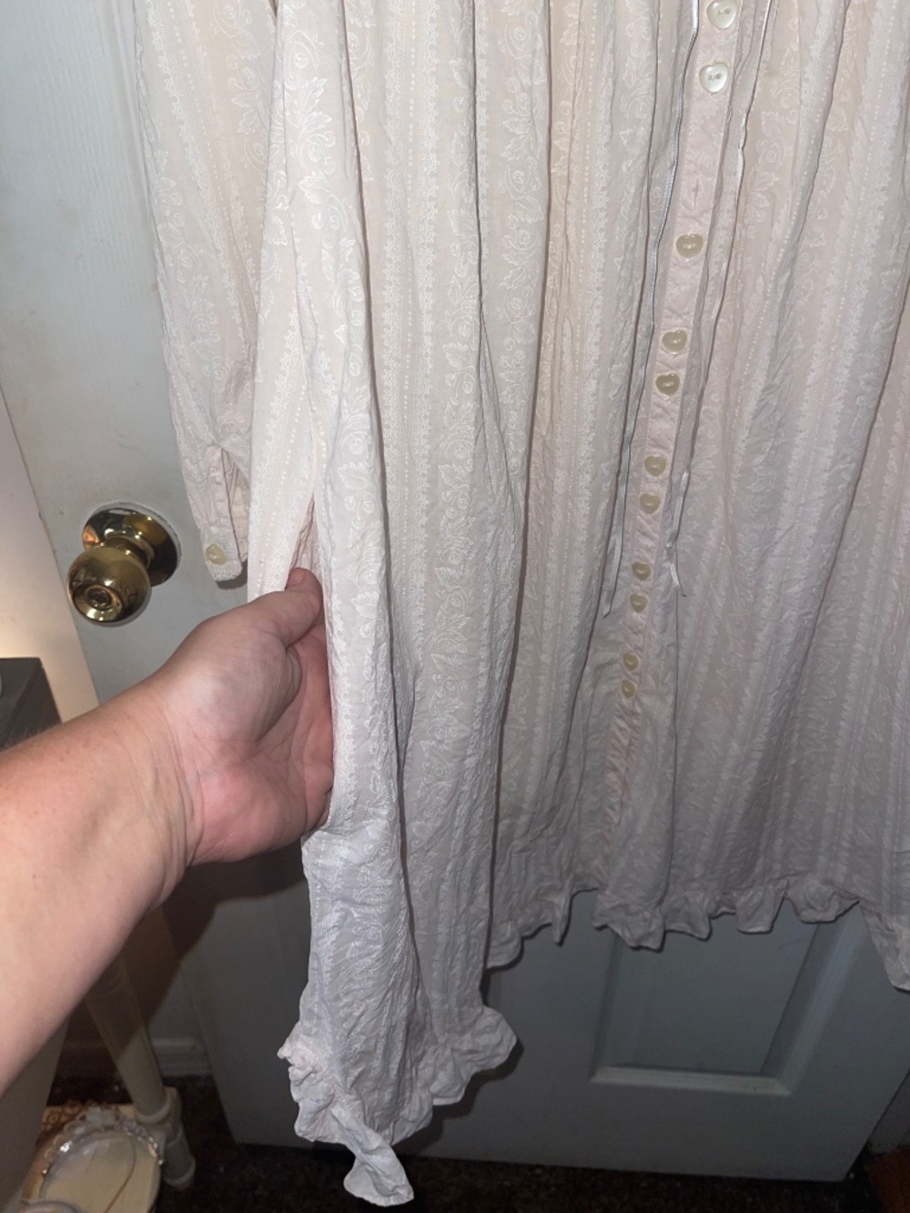 Eileen West Women’s Traditional Knee Length Nightgown S Vintage Cottagecore - Picture 12 of 16
